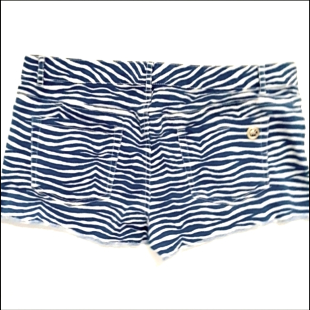 Michael Kors Zebra Print Cutoff Shorts